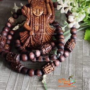 Handmade Shri Nathji Tulasi locket Mala - Premium / Royal