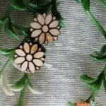 Beautiful Design Flower Design Tulsi Earring Set