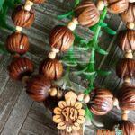 Shri Radha Tulsi Locket with Lotus Beads Mala
