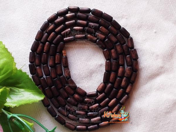 Nachural Brown Shyama Pure Tulsi Beads Kanthi Mala