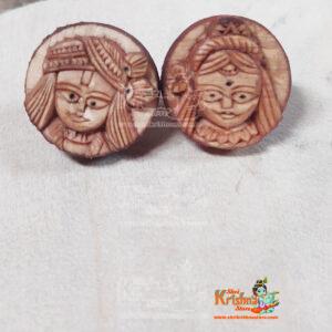Radha Krishna Hand Made Tulsi Earrings