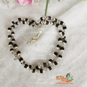 Beautiful Design Silver Black Tulsi Kanthi Mala