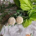 Radha Flower Design Tulsi Earrings- Premium Quality