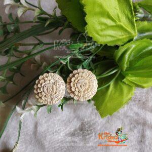 Radha Flower Design Tulsi Earrings- Premium Quality