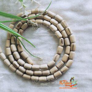 Barrel shaped Tulsi beads Kanthi Mala - Premium