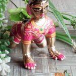 Brass Sitting Bal Radha Rani Kishori Ji Deity / Statue / Murty / Vigraha