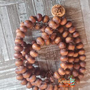Stretchable 108 Tulsi Beads Mala For Wearing and for Mantra Japa
