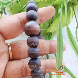 Dark Brown Shyama Tulsi Beads Handmade Bracelet