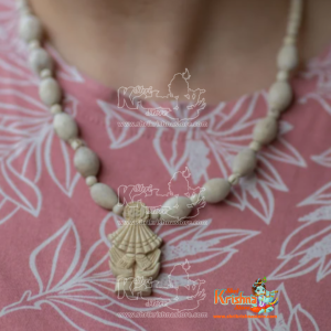 Radhe Lotus Feet Tulasi Necklace - Prabhu Pyari Kamal Charan