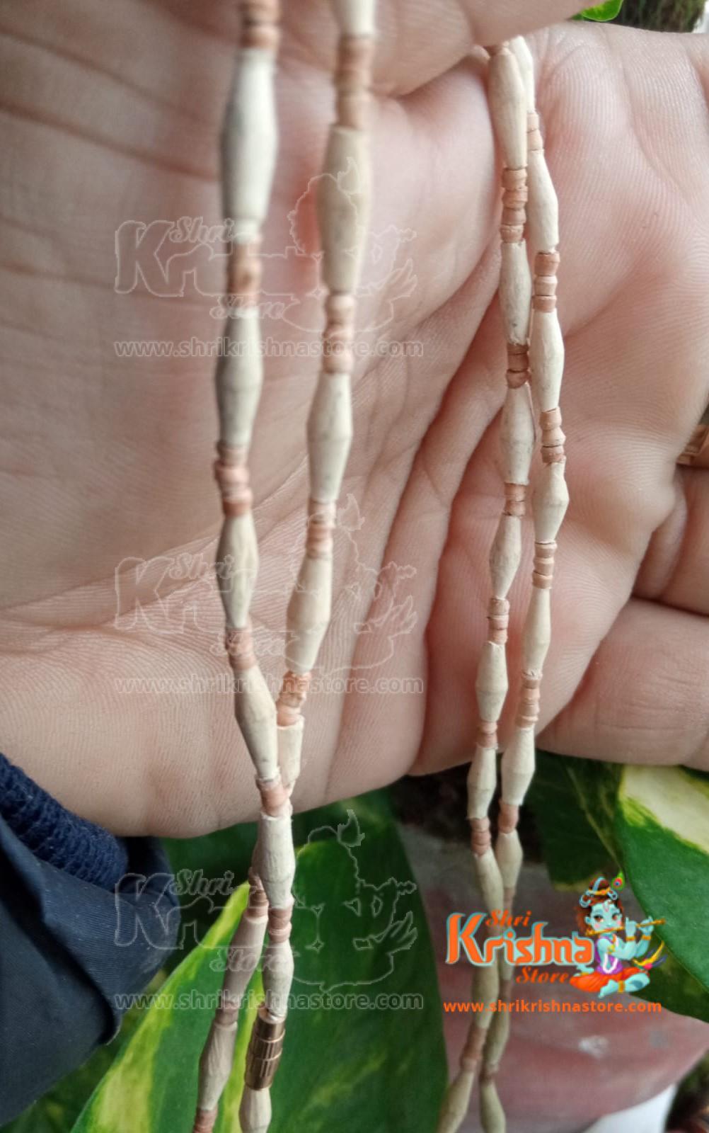 Beautiful Design 2 Round Kanthi Mala for Women 1mm Oval Shaped Beads