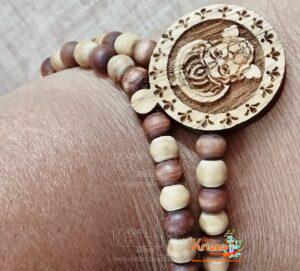 Hanuman Ji Rama Shyama Tulsi Bracelet