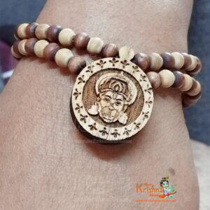 Hanuman Ji Rama Shyama Tulsi Bracelet