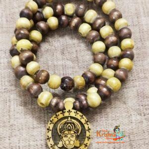 Hanuman Ji Rama Shyama Tulsi Beads Mala