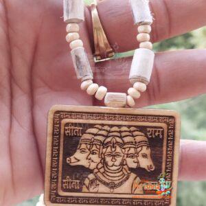 Panchmukhi Hanuman Tulsi Locket Mala