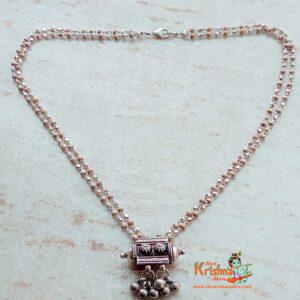 Locket Mala Made in Vrindavan dham by www.originaltulsimala.com. Each and every one of these Locket Mala is a work of Very Fine Hand art.