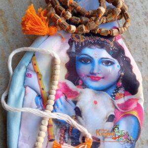 Tulsi Japa Mala & Sakshi Mala/Counter Mala & Krishna Gomukhi Bag/Jholi