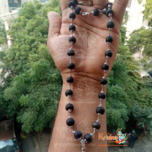 Tulsi Silver with Jagannath Pendant Handmade Tulsi Necklace