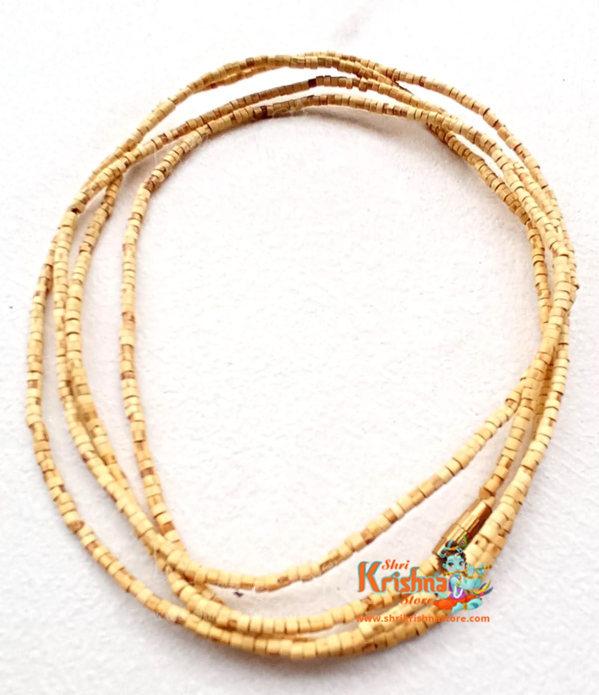 3 Round Tiny Smooth Seed Beads Tulsi Kanthi Mala - Premium