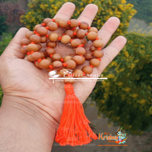 12 MM Pure Chandan Japa Mala 54 + 1 Guru Beads