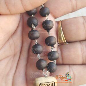 54 +1 Krishna Shyama Beads Silver Mala For Chanting And Wearing