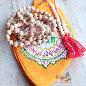 108 Beads Tulsi Japa Mala With Krishna Japa Bead Bag & Sakshi Mala Counter (Set Of 1)