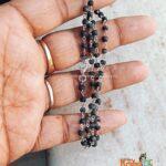 Tiny Beads Shyam Black Silver Kanthi Mala