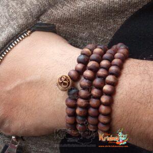 Stretchable 108 + 1 Tulsi Beads Jap Mala for Wearing And Mantra Japa In Stock S