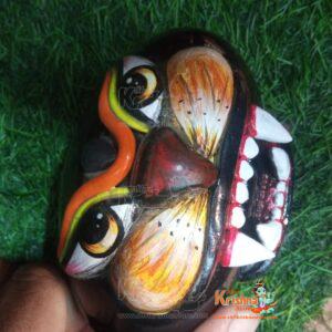 Iskcon Lord Narshima Hand Painted Shaligram - Super Quality
