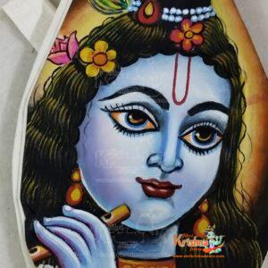 Hand Painted Lord Krishna Gomukhi Japa Mala Bag - Premium / Super