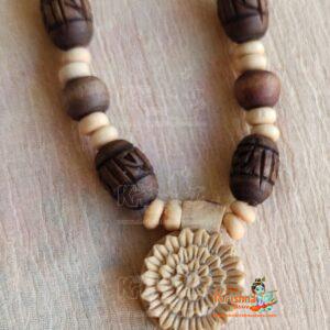 Flower Design Beautiful Tulsi Kanthi Mala