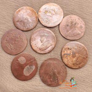 Laxmi Copper Coins 2 Pieces for Diwali puja-