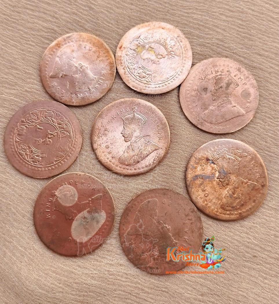 Laxmi Copper Coins 2 Pieces for Diwali puja-