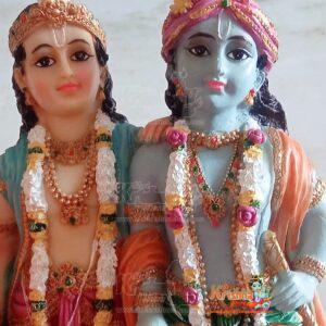 Sri Krishna Standing Krishna and Balram Murti-Hindu God and Goddess Idol/Statue/Murti