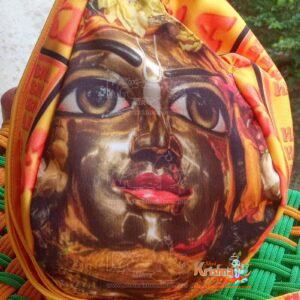 Iskcon Krishna Three Side Digital Printed Bead Bag - Premium