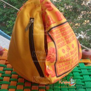 Iskcon Krishna Three Side Digital Printed Bead Bag - Premium