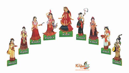 Shri Krishna Radha Rani ASHT SAKHI SET for Pooja, Decoration, Festivals