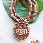 Shri Radha Tulsi Kalash Design Locket