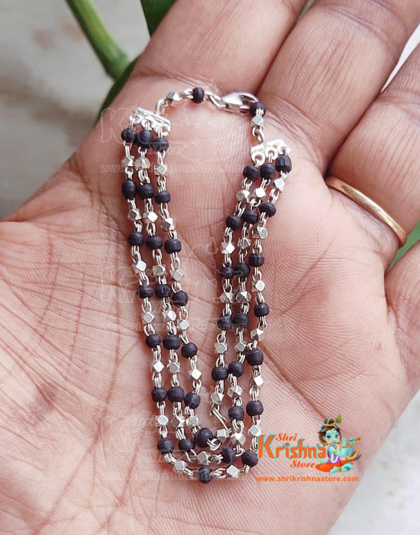 Three Layer Silver Mala For Gopal Ji Ki