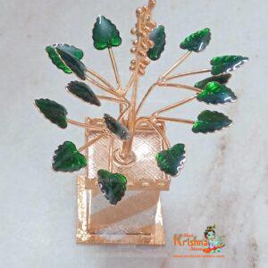 92.5 Sterling Silver Handmade Mini Holy Tulsi Plant