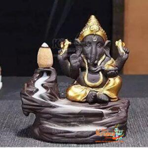 Ganesh ji Smoke Fountain With 10 Smoke Cons
