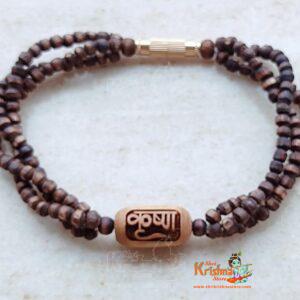 Krishna Beads Triple Layer Twisted Original Tulsi Bracelet