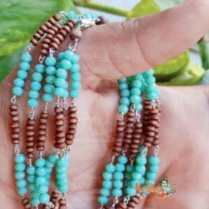 Beautifully Designed 3 Layer Tulsi Kanthi Necklace Mala