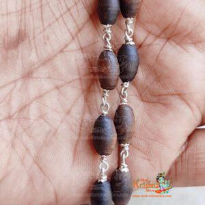 Pure Silver with Original Tulasi Mridangam Shape Shyma Beads