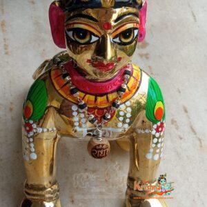 Ashtadhatu-Brass Balswarup Radha Rani Idol-8 No