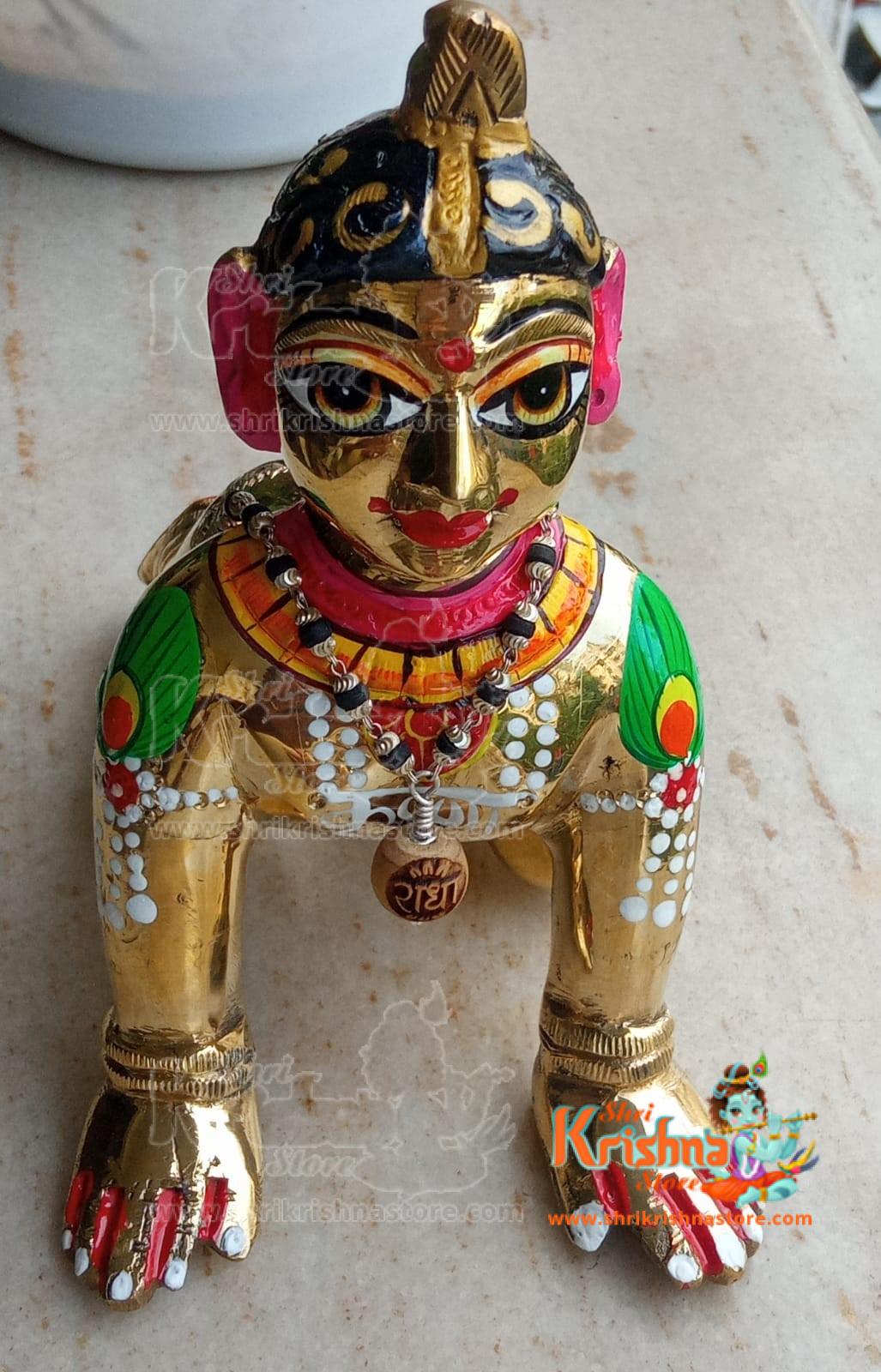 Ashtadhatu-Brass Balswarup Radha Rani Idol-8 No