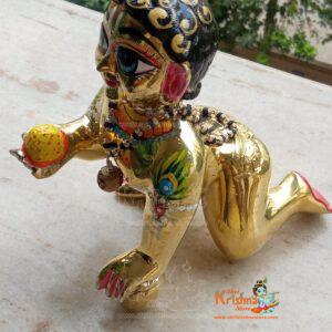 Ashtadhatu-Brass Laddu Gopal Ji with Balswarup Radha Rani Idol