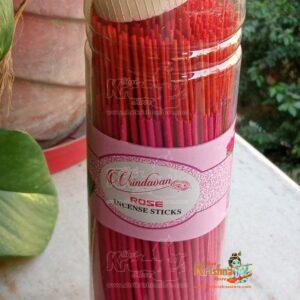Rose Incense Agarbatti Sticks-Vrindavan Dhaam