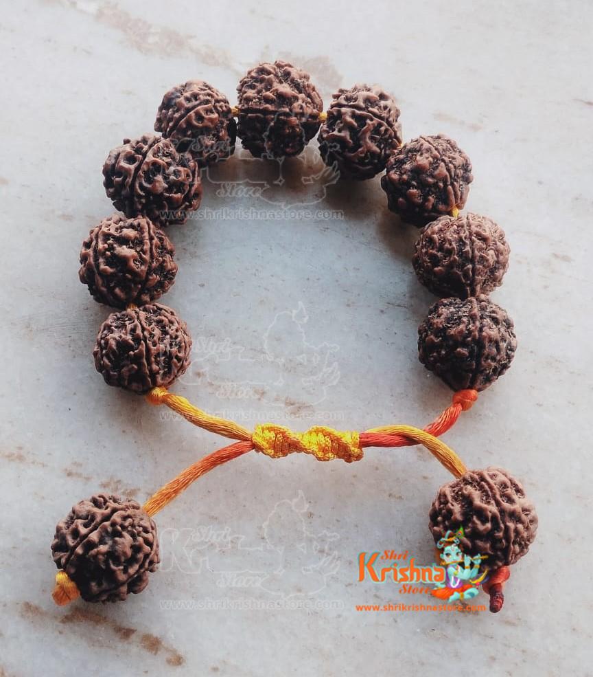 Amazon.com: NAISHA Rudraksha & Crystal Sphatik Beads Bracelet (Pack of 2)  Natural 5 face Himalaya Rudraksh Seed, Rosary Crystal, Wrist Mala Wrap,  Bracelet Bead Size 7 mm : Clothing, Shoes & Jewelry