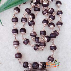 Silver Kanthi Mala With Beautiful Kavach