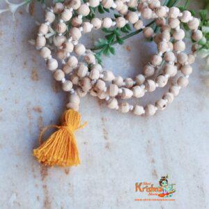 108 + 1 Shyama Tulsi Beads Japa Mala With Bihari JI Japa Bag & Sakshi Mala – Premium